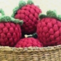 Amigurumi Crochet Raspberry ☕